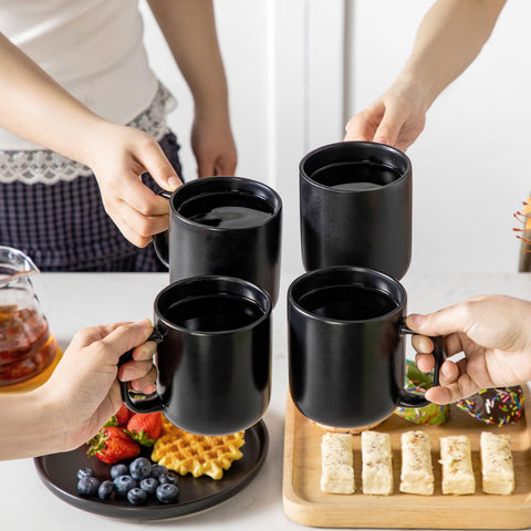 Tazas vancasso mates, fáciles de lavar en lavavajillas.