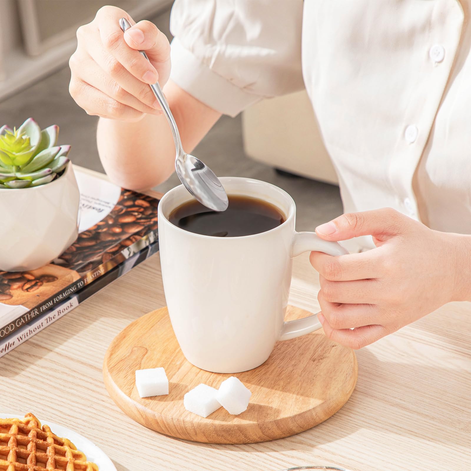 Vancasso: tazas aptas para lavavajillas, limpieza sencilla.