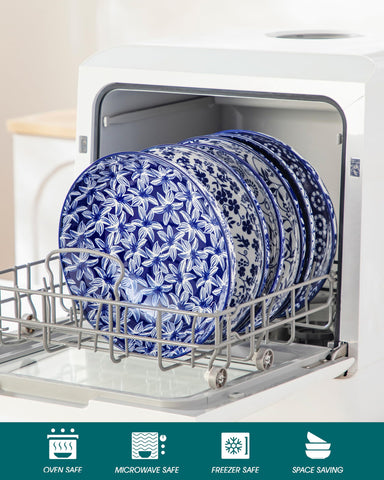 Vancasso tazones apilables, conjunto de 6 para almacenamiento compacto.