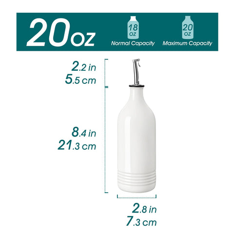 Vertedor cerámico Vancasso para aceite con flujo controlado.