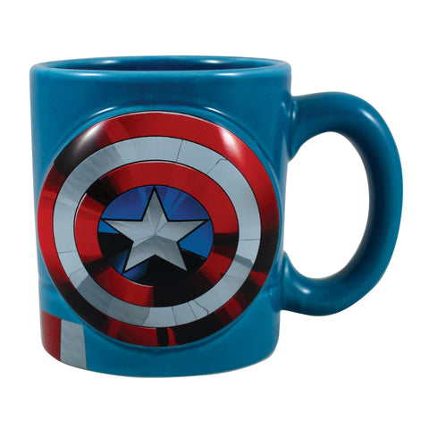 Taza Vandor Capitán América con detalle de diseño, perfecto para coleccionistas