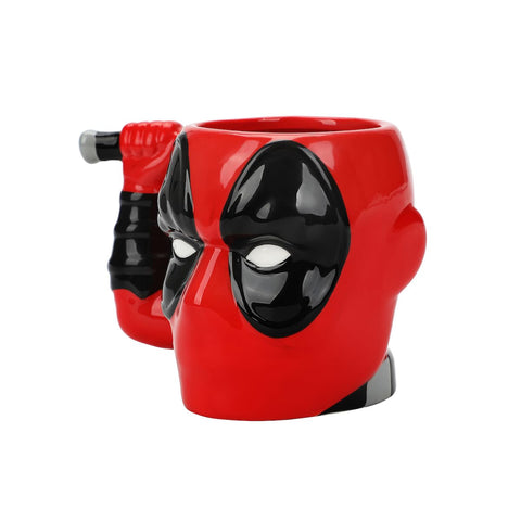Taza Vandor Deadpool esculpida, embalaje seguro listo para regalo.