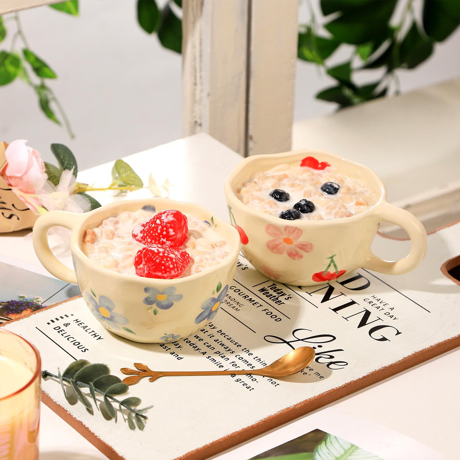 VanEnjoy taza para uso diario, ideal para café, té o leche.
