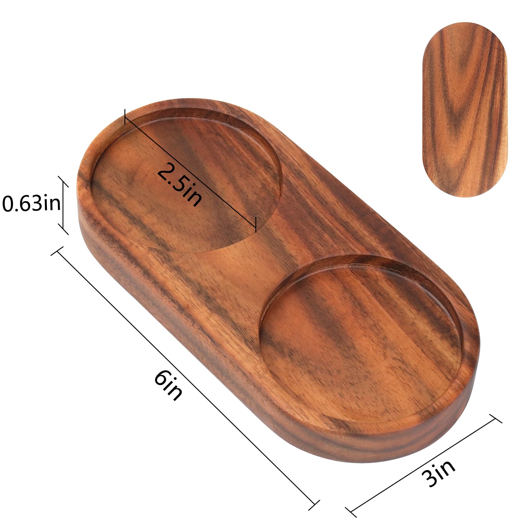 VanlonPro bandeja de madera acacia, toque elegante para la cocina.