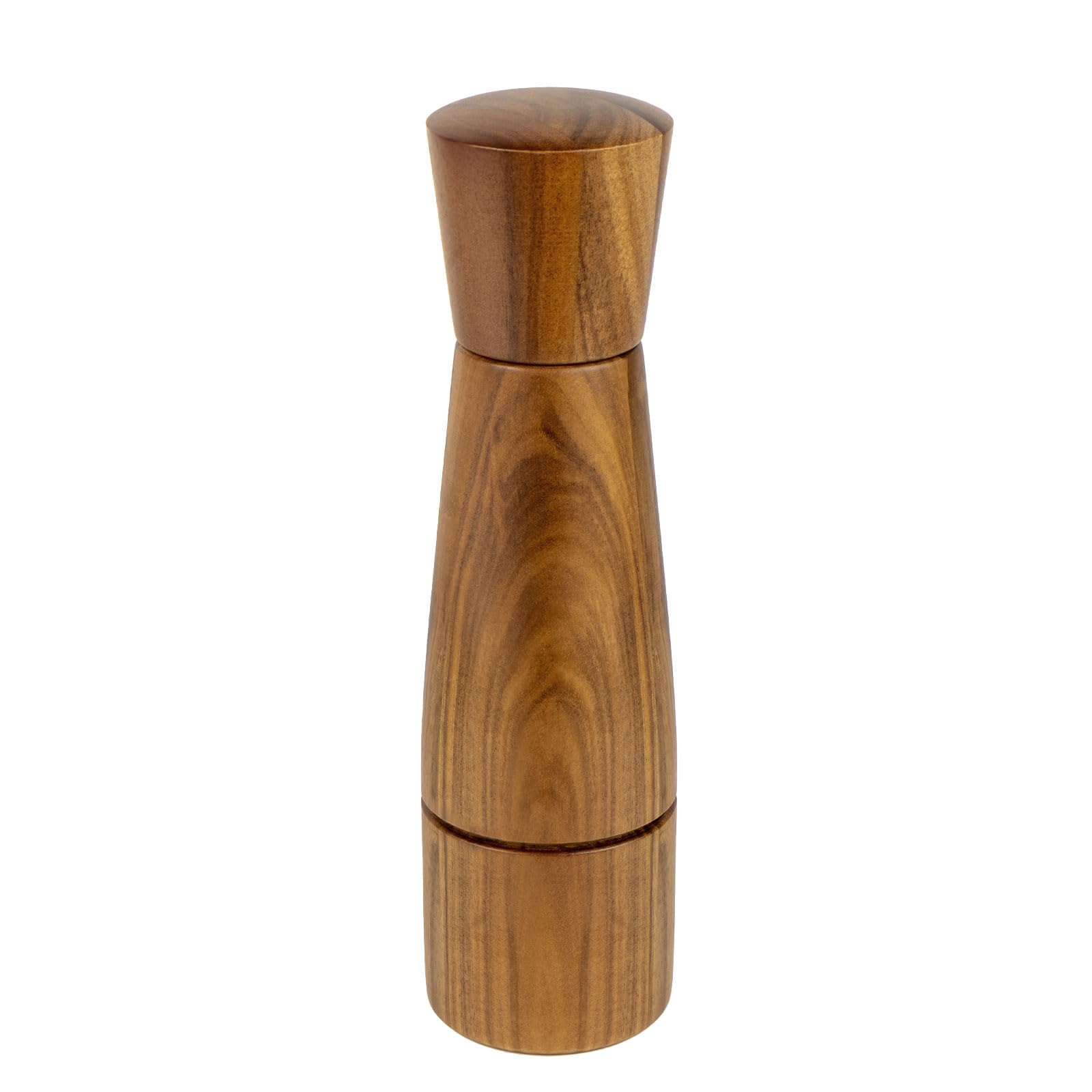 VanlonPro molino de pimienta en madera de acacia natural para aroma fresco en la mesa.