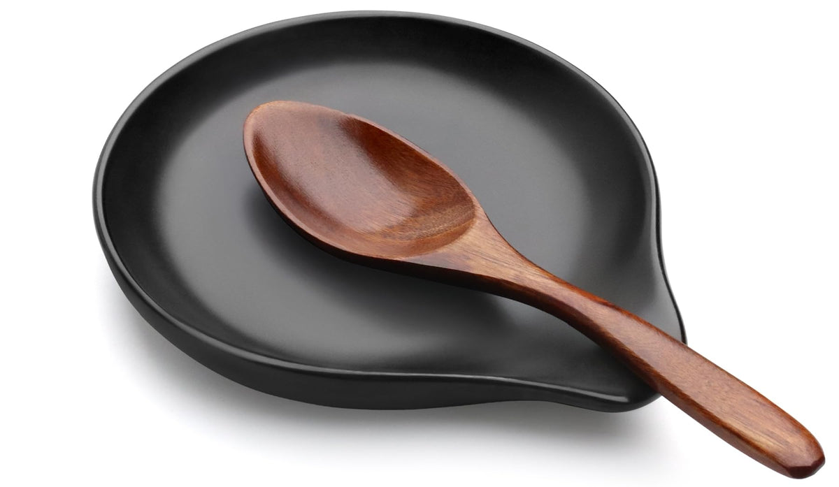 Reposacucharas VanlonPro cerámico en la estufa, diseño elegante para la cocina.