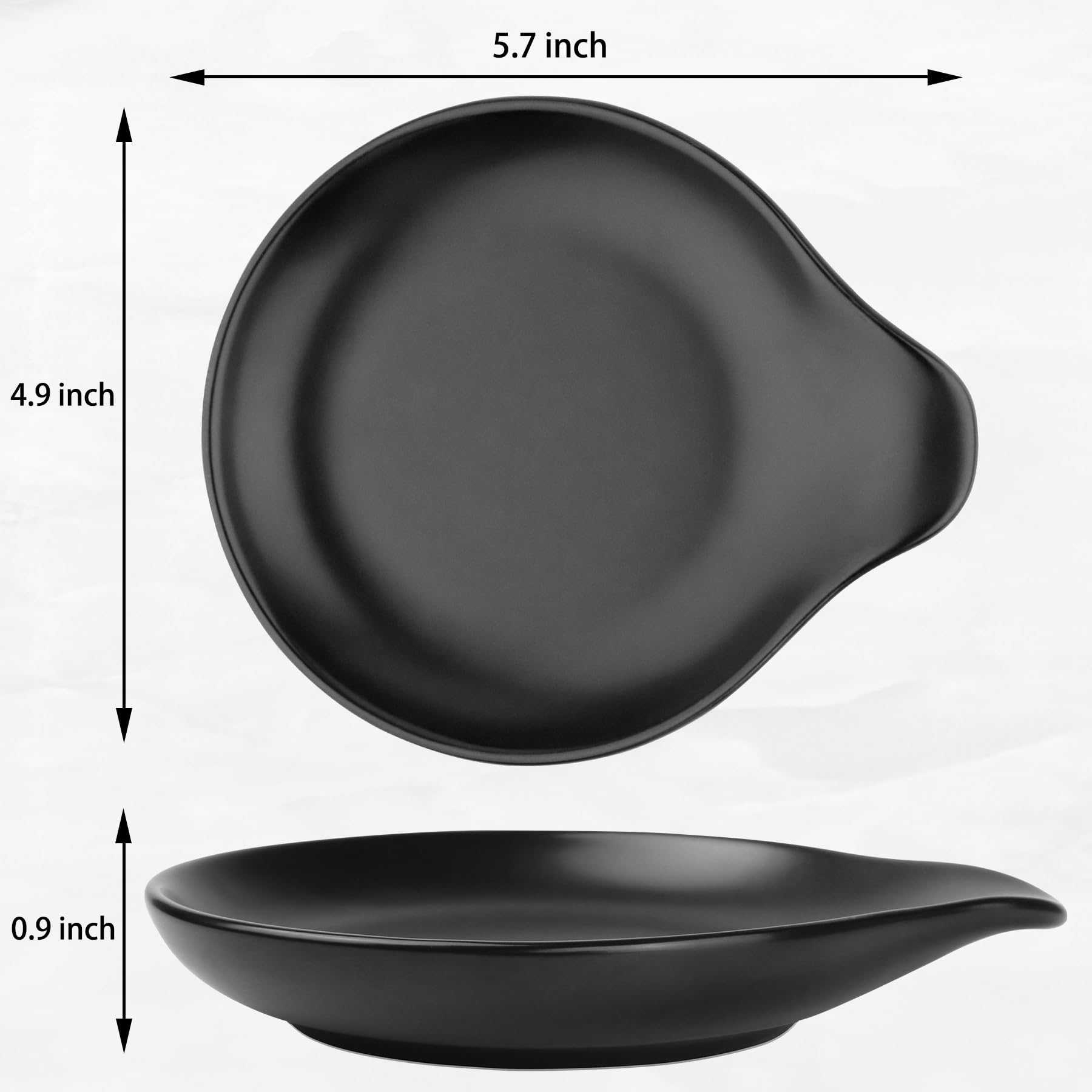 Reposacucharas VanlonPro cerámico, superficie suave, fácil de limpiar.