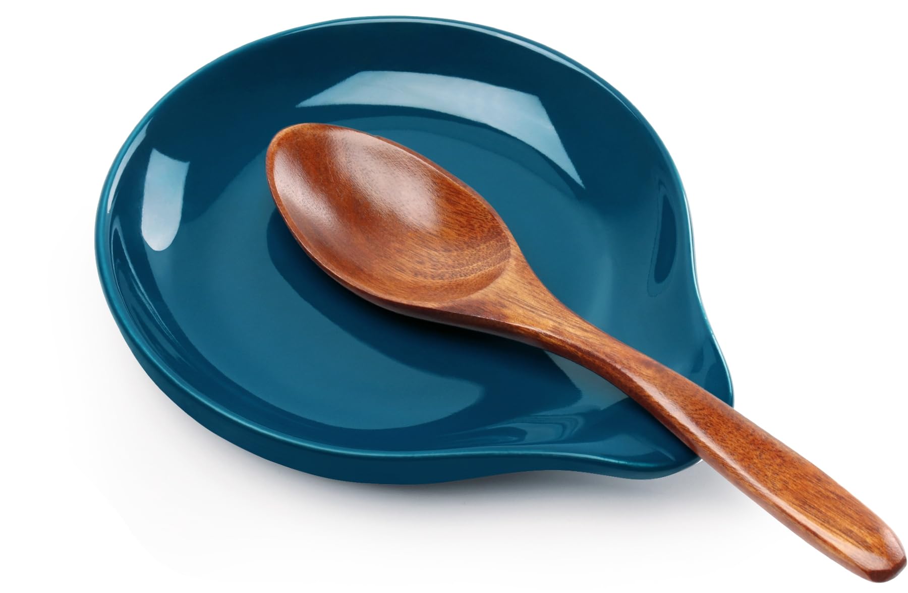 VanlonPro reposo de cucharas cerámica azul marino, elegante y práctico.