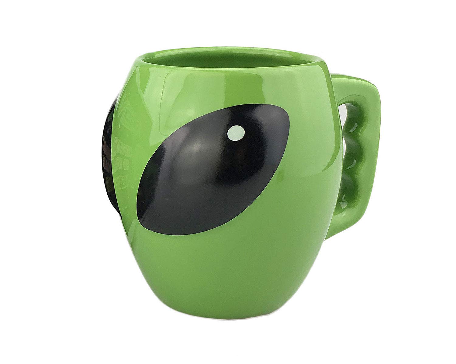 VanEnjoy taza cerámica alien verde brillante para café o té diario