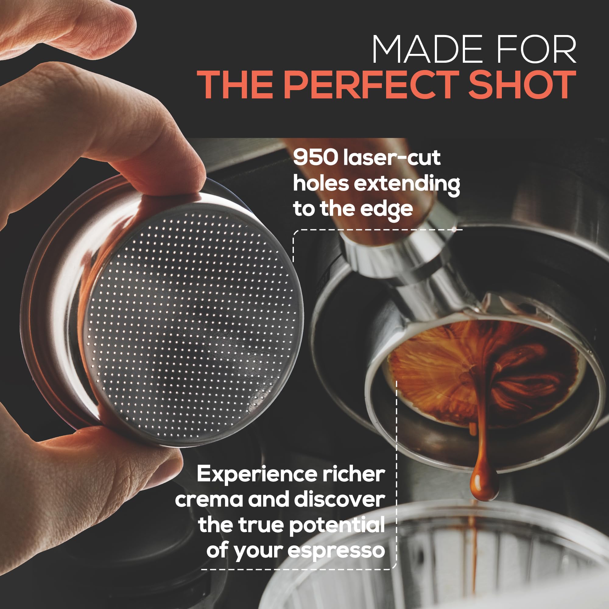 Vaneo portafiltro 54mm sin caño para limpieza rápida.