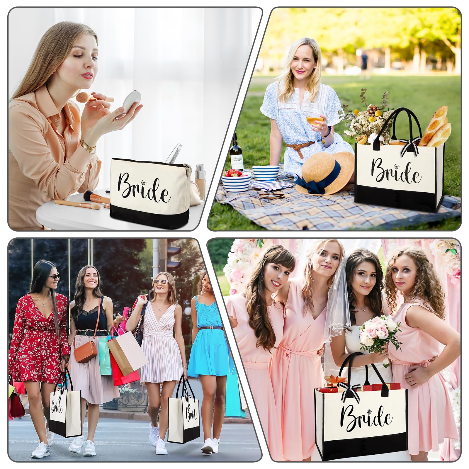 Tote Vanqruo de gran capacidad para portátil y accesorios
