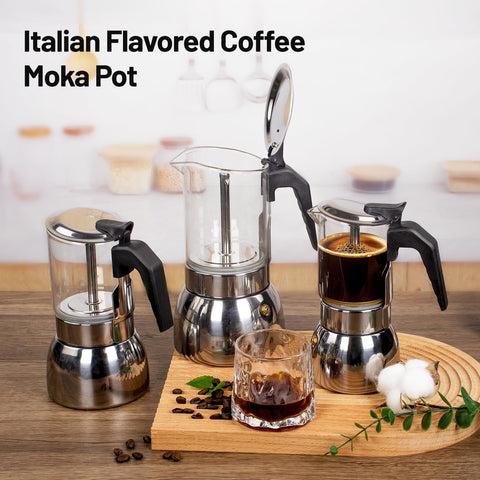 Vaolvpant cafetera moka fácil de limpiar y mantener