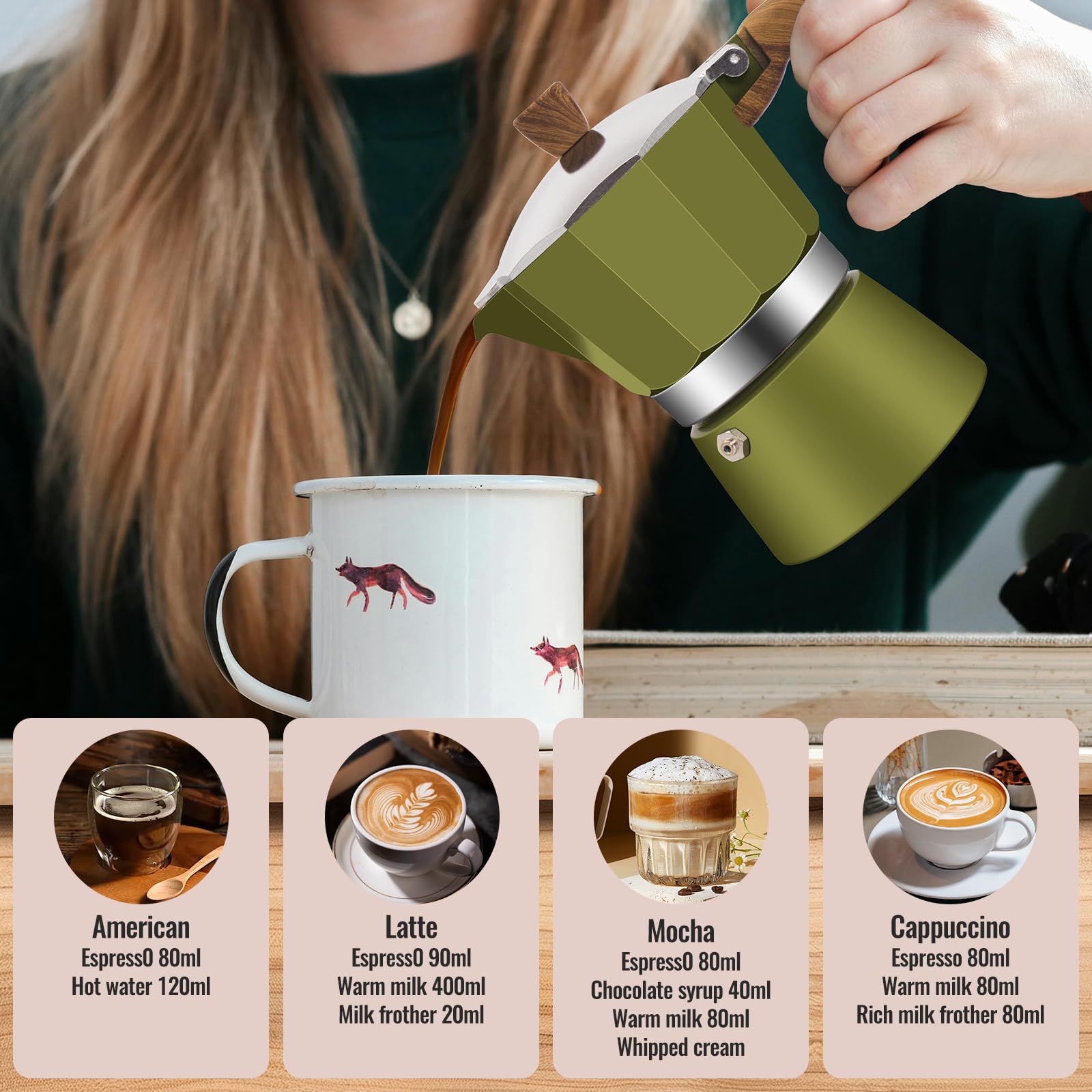 Vaolvpant ideal para casa y reuniones con café de calidad.