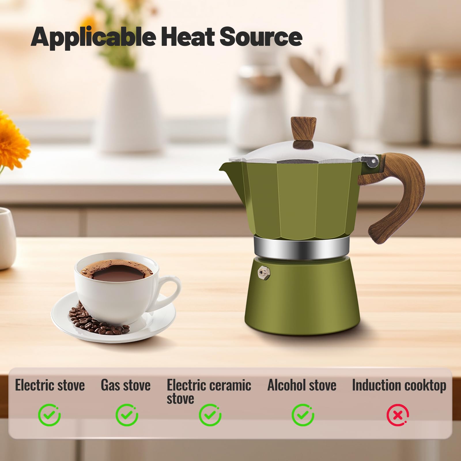 Vaolvpant moka con tapa abatible para vertido seguro.