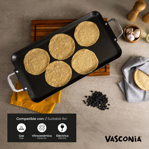 Vasconia diseño elegante cepillado: estilo sobrio que complementa la cocina.