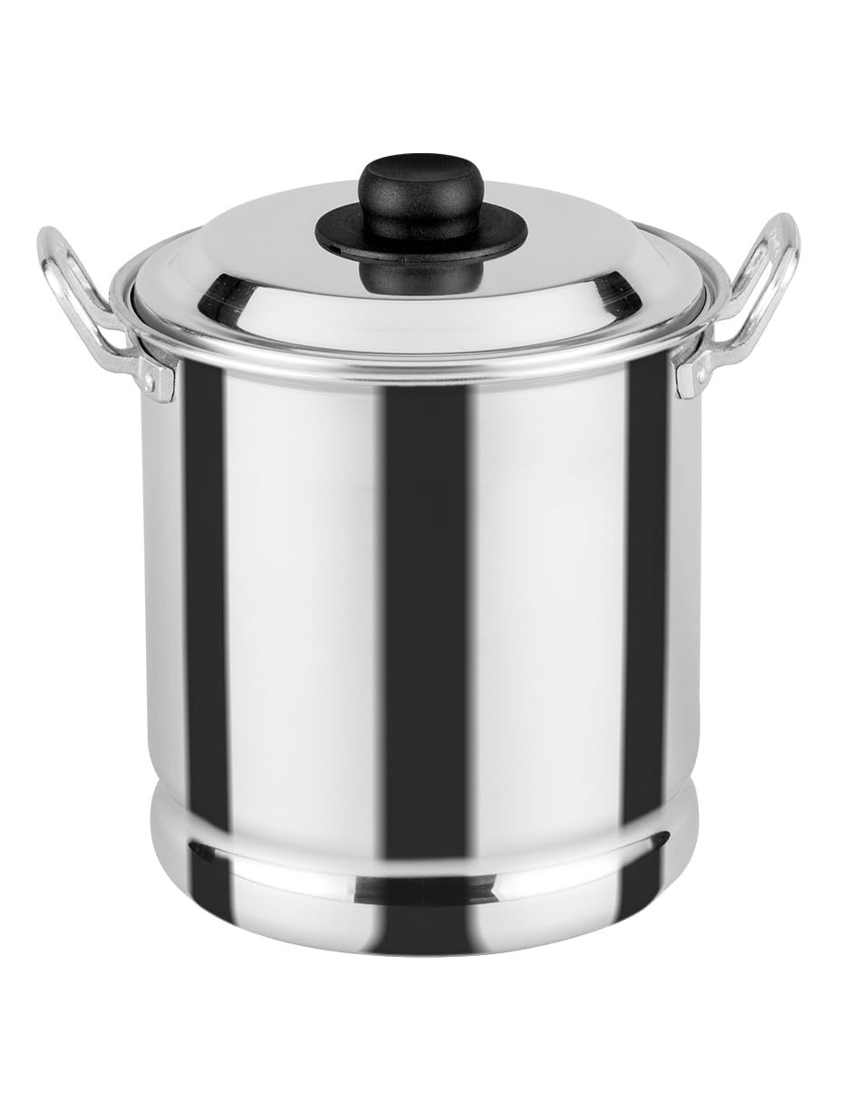 Olla Vasconia vapor con tapa de aluminio y bandeja incluida.