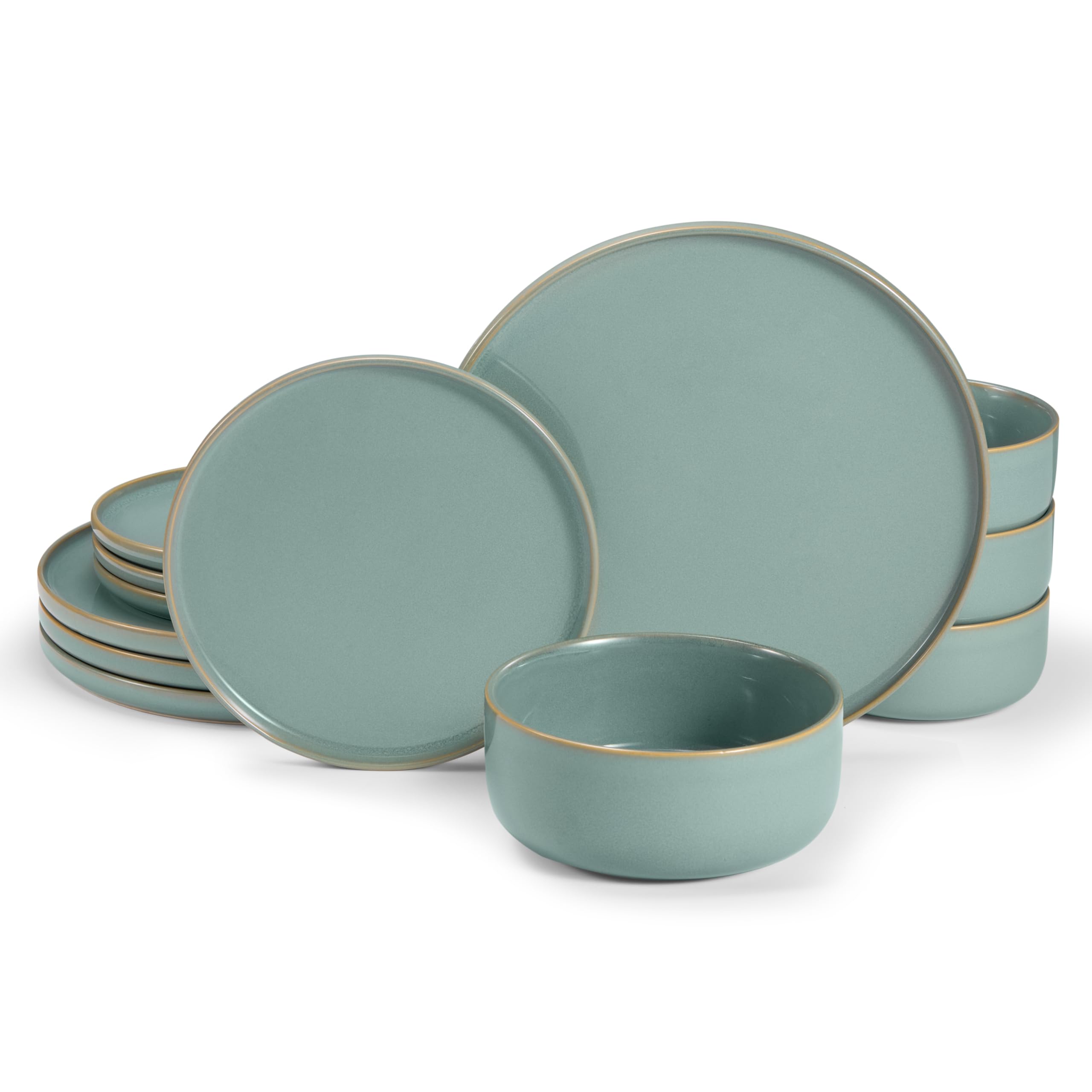 Conjunto Vase and Vessel: platos de cena de 10.5 pulgadas para platos principales