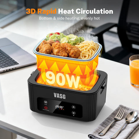 Contenedor de 1,2 L de VASG para comidas completas y calientes en cualquier lugar.