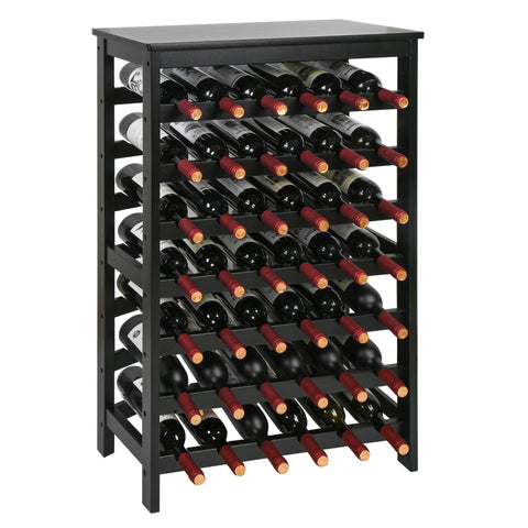 VASMIA estantería de bambú para vino con capacidad de 42 botellas, organización elegante.