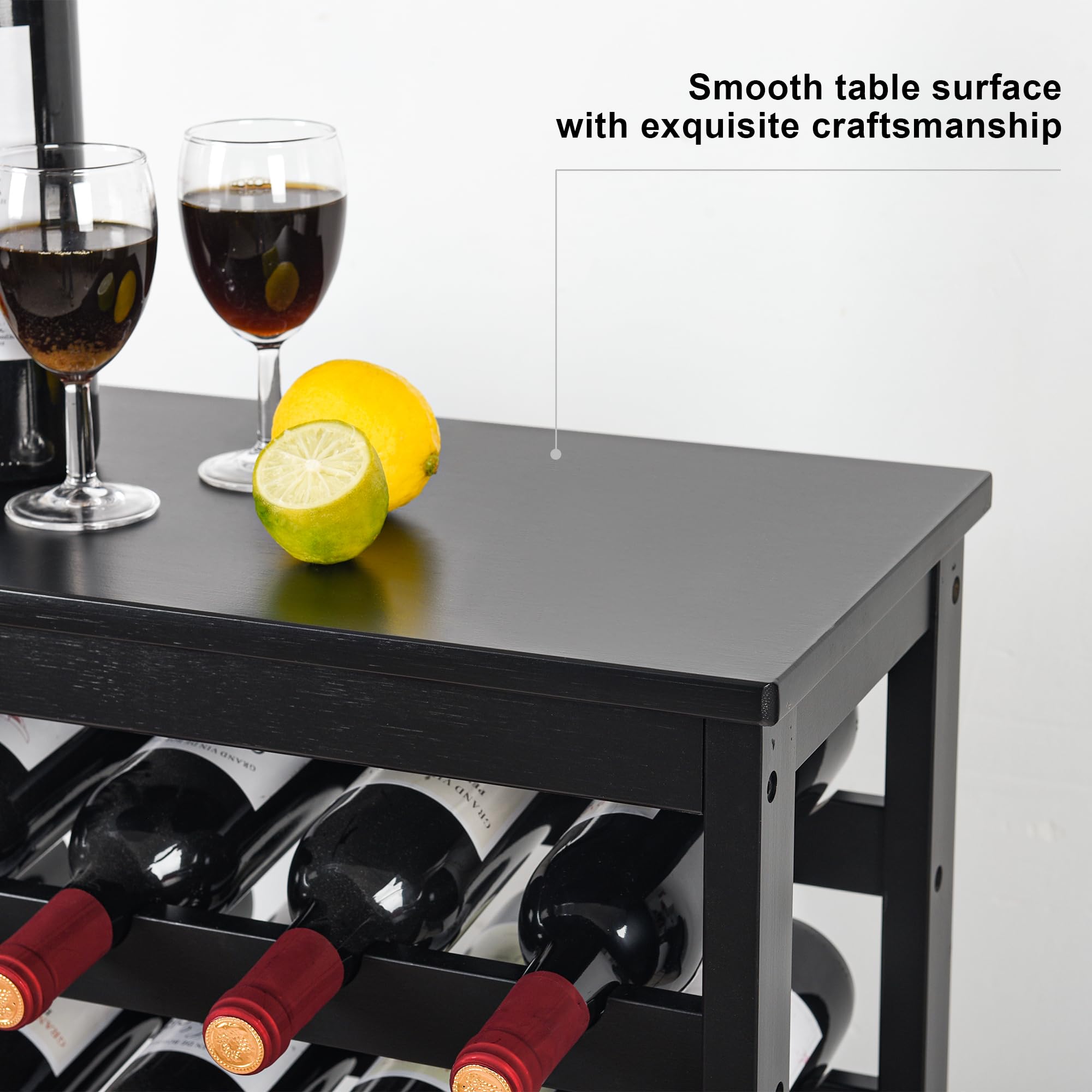VASMIA estantería para cocina y comedor, mantiene botellas seguras y al alcance.