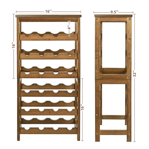 VASMIA Rack de vinos con diseño retro para bar o comedor