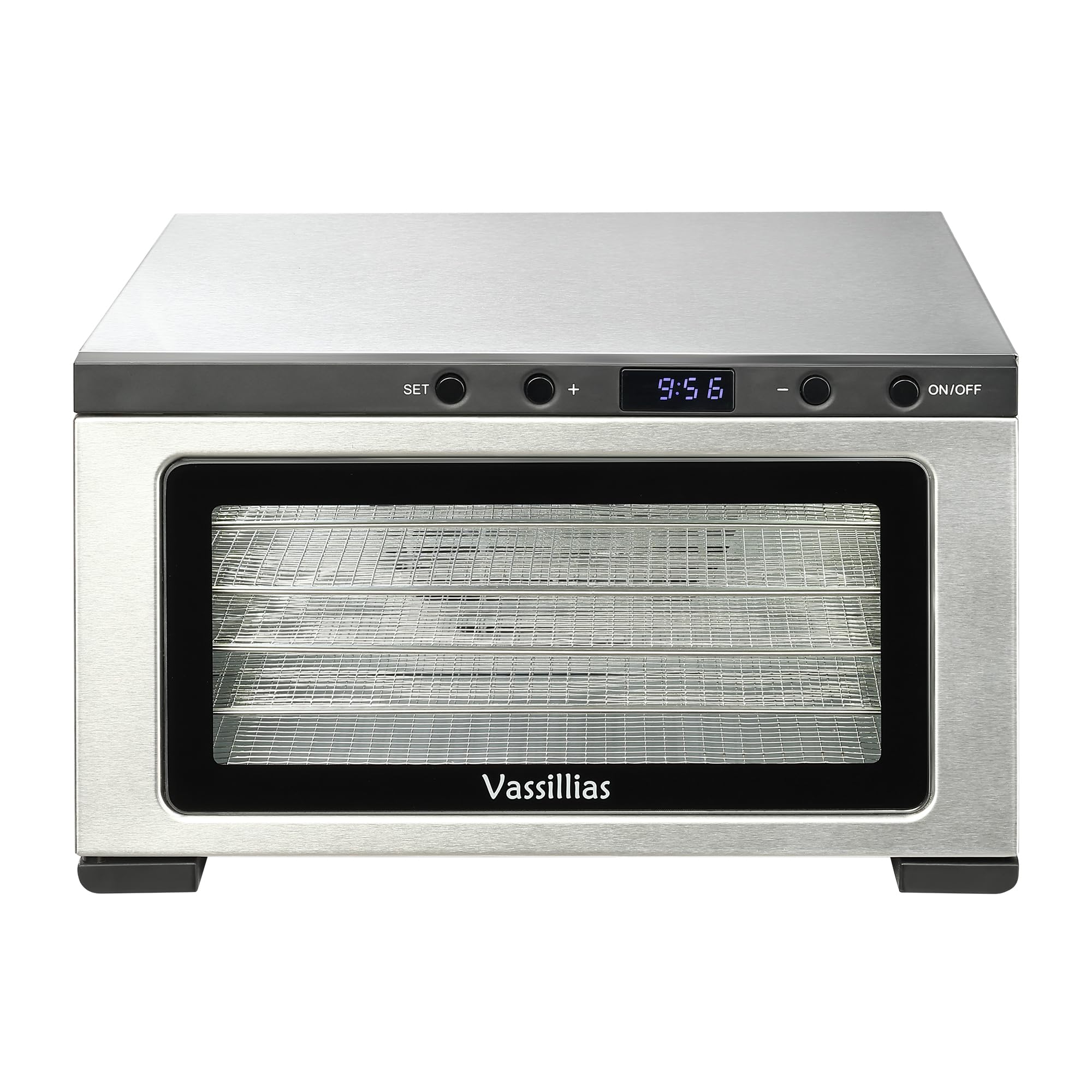 Deshidratador Vassillias, vista general, ideal para snacks saludables en casa.