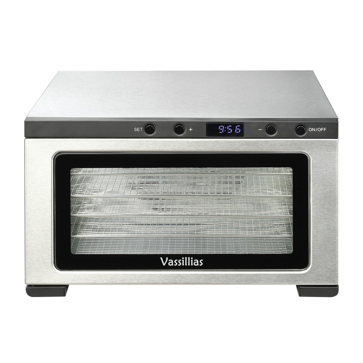 Deshidratador Vassillias, vista general, ideal para snacks saludables en casa.