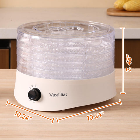 Vassillias deshidratador, uso en cocina diaria para frutas, verduras y hierbas.