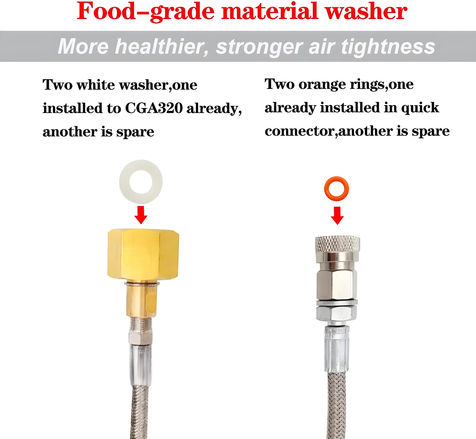 VaVoger manguera de acero inoxidable de alta presión para CO2 estable.
