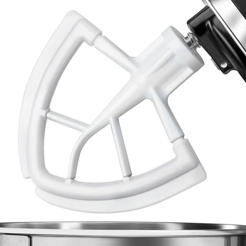 Vaxaape Flex Edge Beater con bordes de silicona blancos para mezclas limpias y uniformes