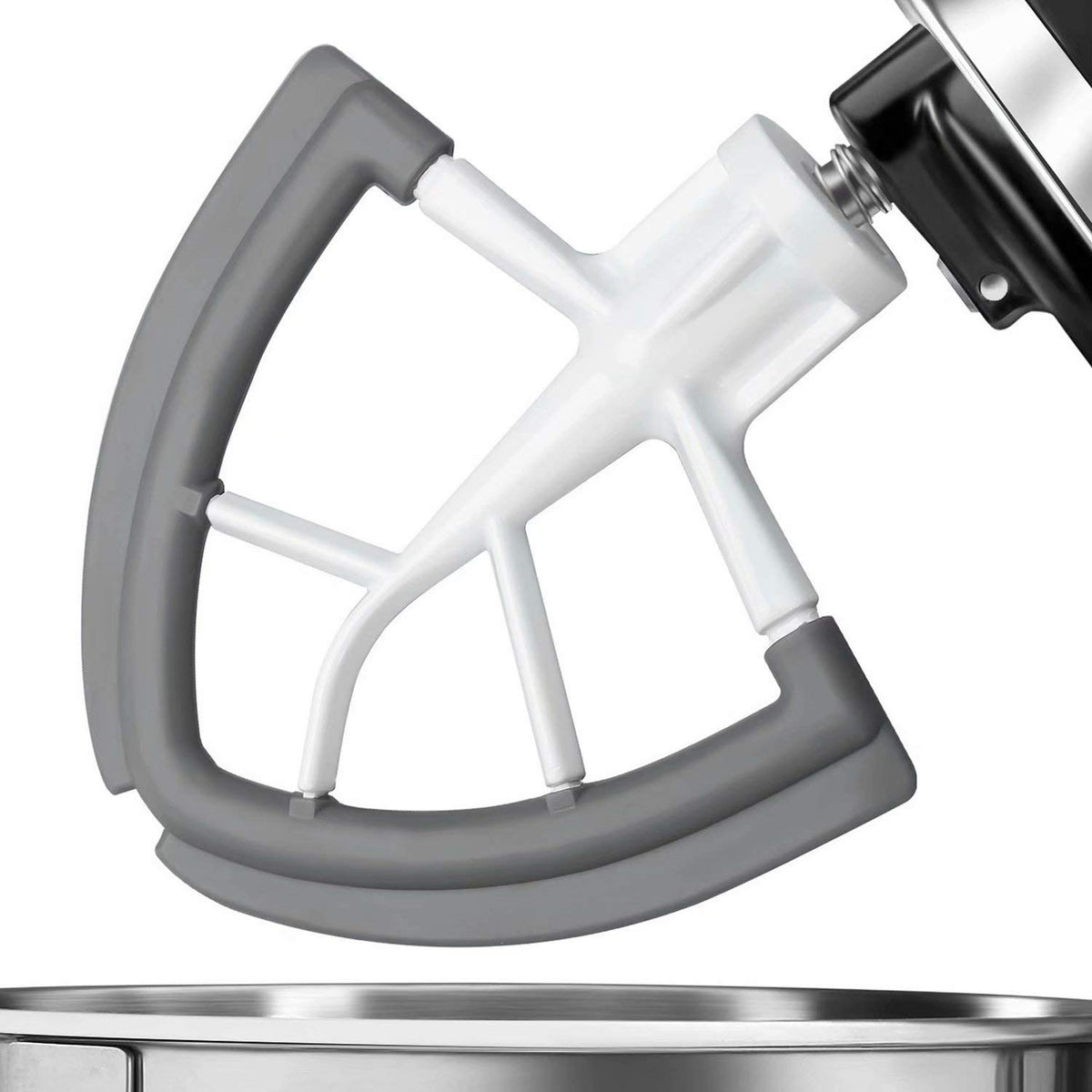 Vaxaape Flex Edge Beater con bordes de silicona para KitchenAid, mezcla consistente sin rascar el cuenco.