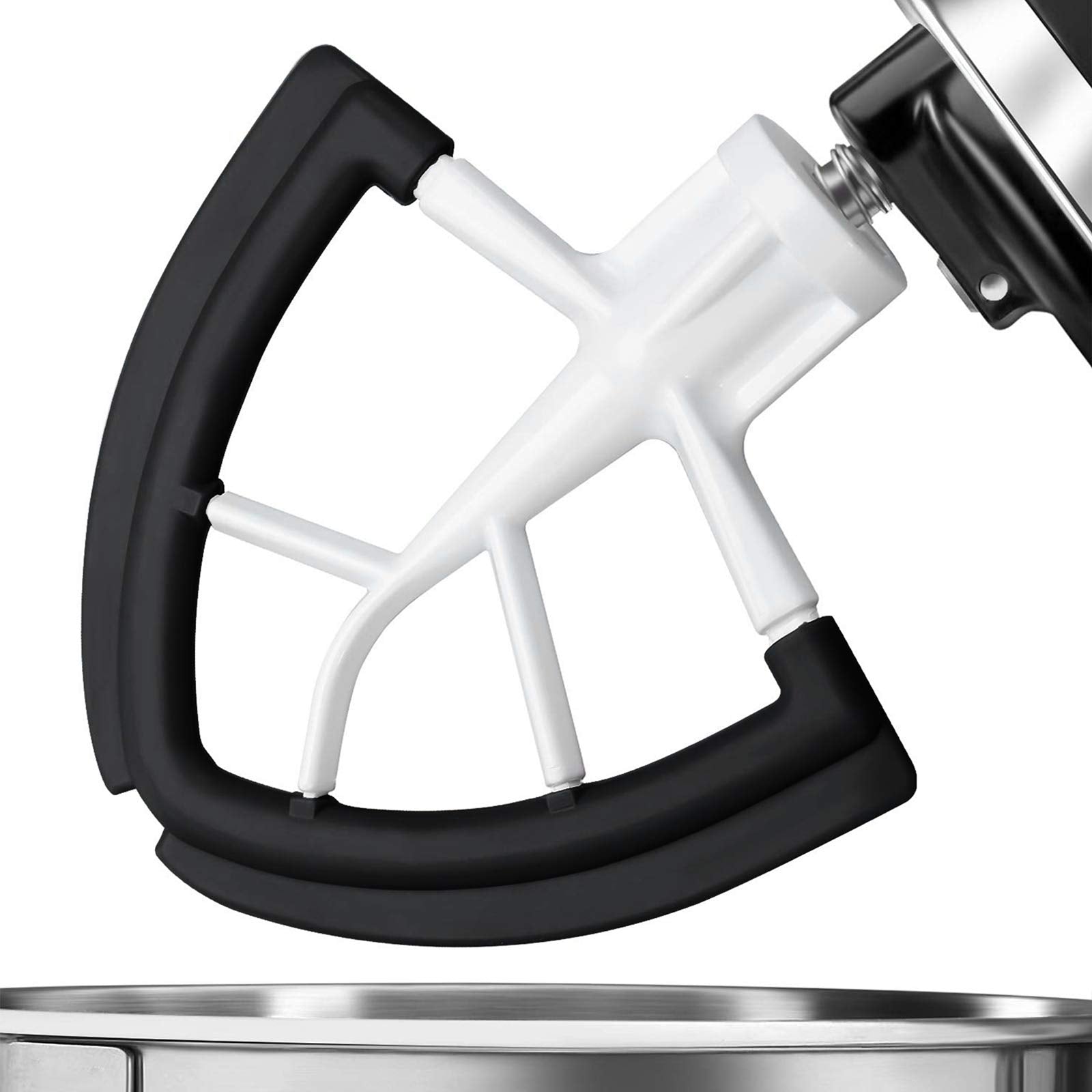 Vaxaape Flex Edge Beater con bordes de silicona para mezclas limpias y uniformes