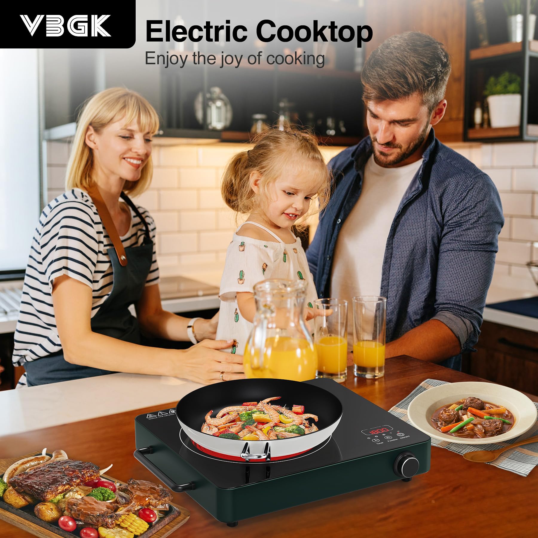 Placa cerámica VBGK con 9 niveles para diversas preparaciones
