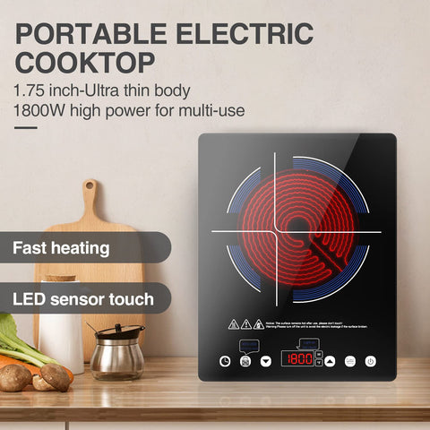 Cocina eléctrica VBGK con bloqueo para niños para mayor seguridad