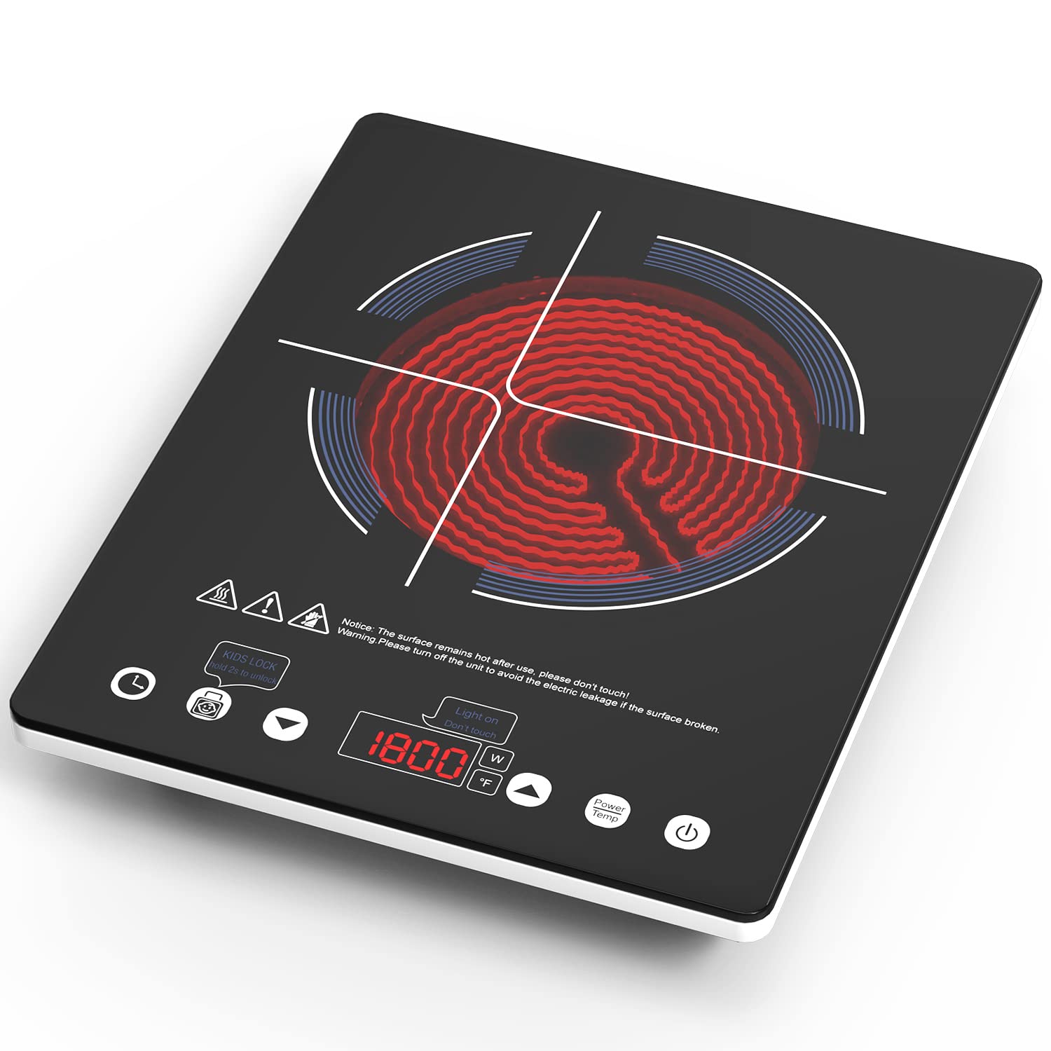 Cocina eléctrica VBGK con temporizador para programar cocción