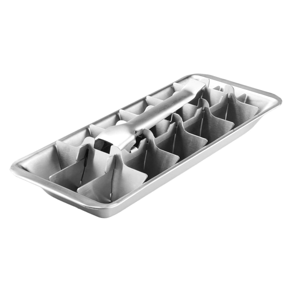 VBQFDPH bandejas-hielo-acero-inoxidable-18-compartimentos facilitan hielo limpio para bebidas.
