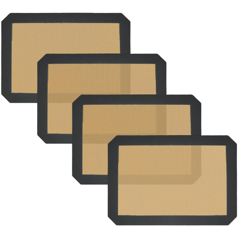 Tapetes de silicona VCHOMY conjunto 4, aptos para hornear, sin necesidad de papel para hornear.