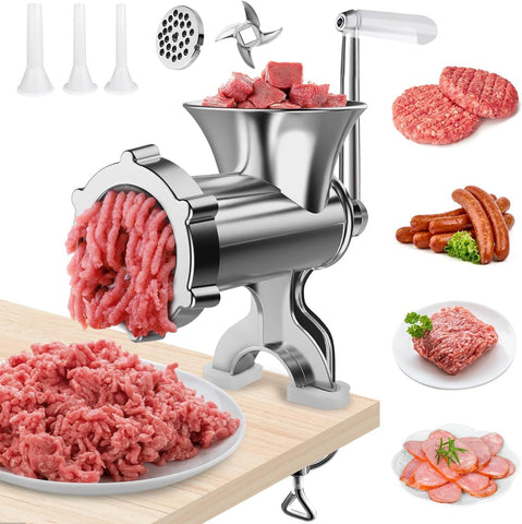 Molinillo de carne manual Vdsfand montado en mesa para picar en casa