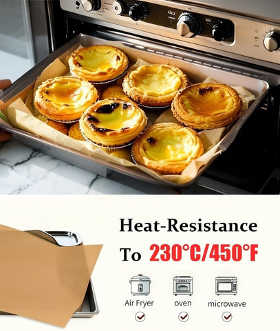 VEADOOLLY papel pergamino resistente al calor, apto para horno y microondas.