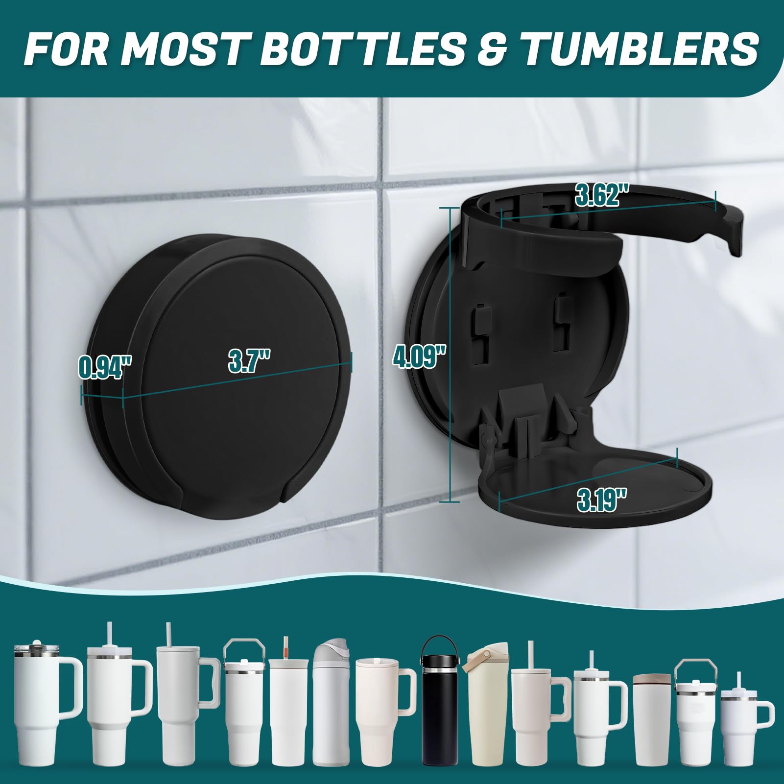 VEAQEE portabotellas universal para copas y botellas de varios diametros.
