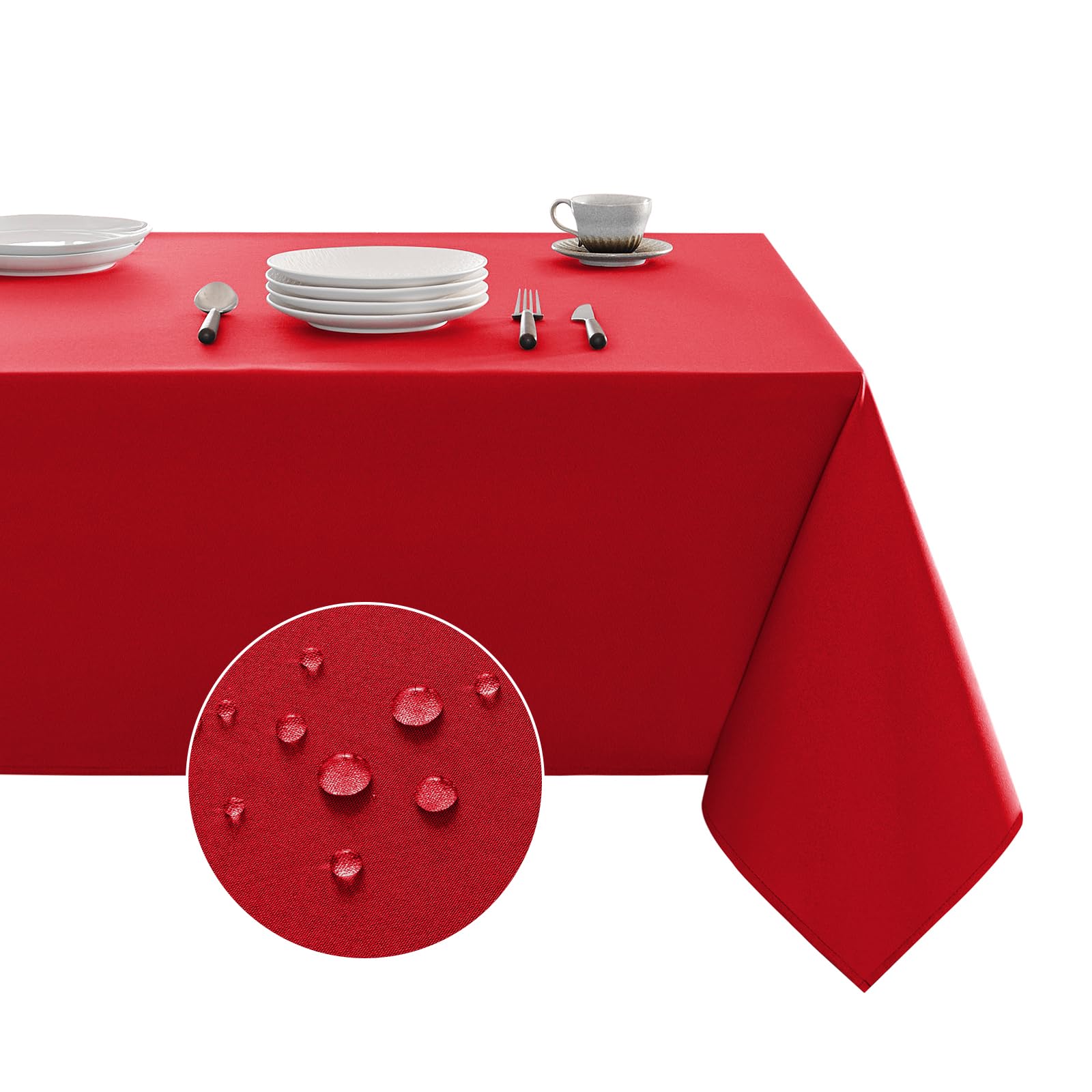 Funda de mesa Veblandy rectangular 60x84 impermeable para comer sin salpicaduras
