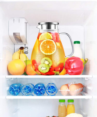 Jarra veecom 80oz apta para refrigeración y uso suave en cocina, sin inducción.