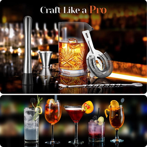 Kit de bar veecom de 5 piezas, ideal para uso doméstico.