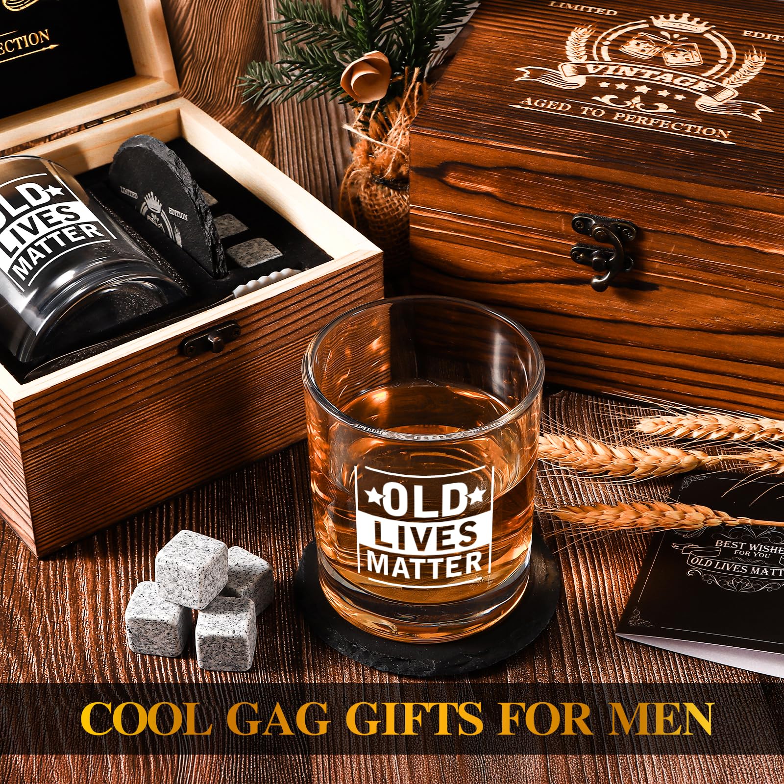 Vaso whisky vintage veecom 12 onzas para momentos elegantes