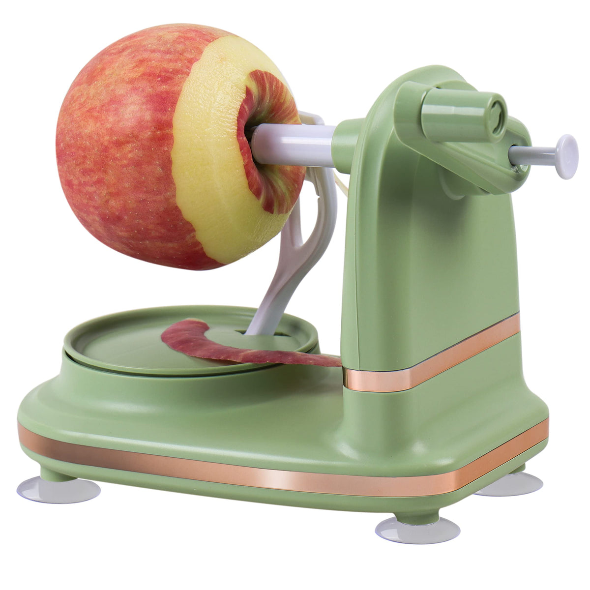 VEELAM pelador de manzanas con doble hoja, práctico y rápido para uso diario.