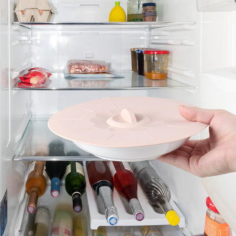 VEELAM tapa de silicona 7-8 pulgadas para plato, conserva calor y evita salpicaduras