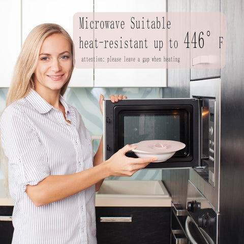 VEELAM tapa de silicona 7-8 pulgadas para sartén, resistente al calor para microondas