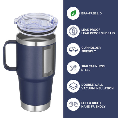 VEGOND taza térmica con doble pared para evitar condensación