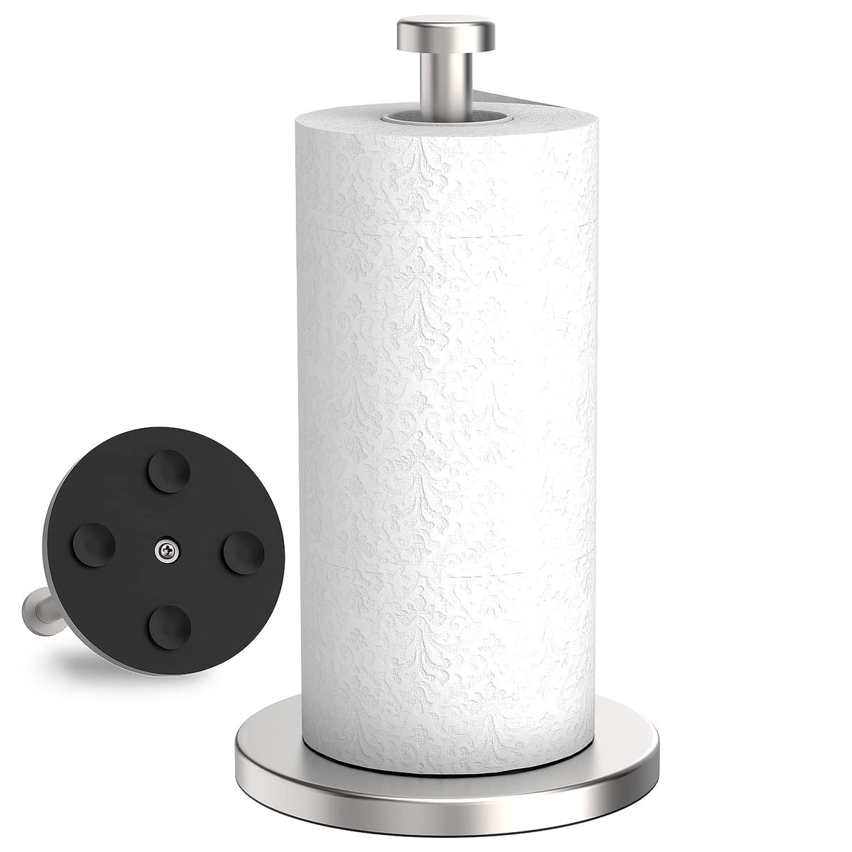VEHHE porta-papel encimera con base pesada para mayor estabilidad.