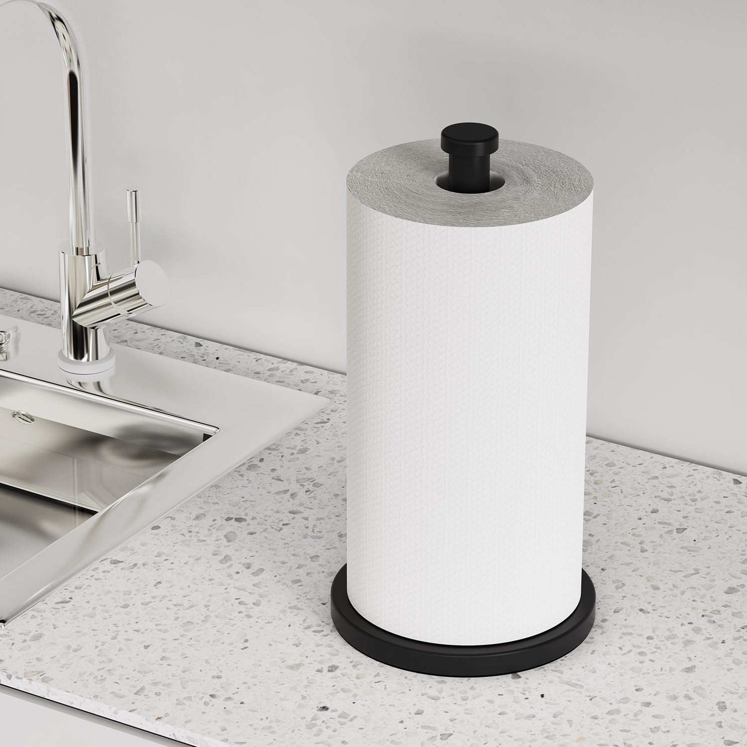 VEHHE porta-papel-toallas práctico para cocina y baño